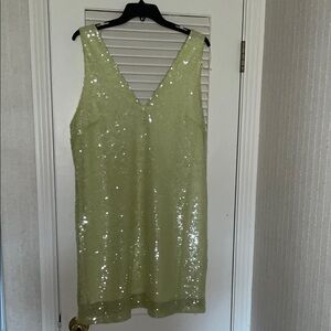 A new day green light mini dress , size:L